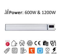 Radiateur Électrique Infrarouge - ElectricSun - 1200W - WiFi - Thermostat Intégré - Installation Murale/Plafond