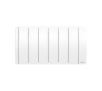 SAUTER Radiateur connecté à inertie Fluide Ipala - Bas - 700W - Blanc