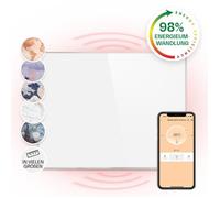 Radiateur électrique - Klarstein - 100x120cm - Chauffage infrarouge - minuterie - Wifi - blanc