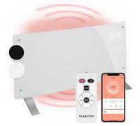 Radiateur électrique - Klarstein - Bornholm Single Smart - 2000/1000 W - Programmable - Mobile - Blanc