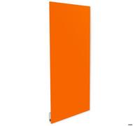 Radiateur electrique mural rayonnant extra plat 750W en verre orange