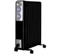 Orbegozo RN 2500 - Radiateur à bain d’huile, 11 éléments, 2000 W, lampe à LED, thermostat réglable, range-câbles, roulettes pivotantes