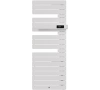 Radiateur électrique sèche-serviettes Allure 4 Classique Mât à droite 750W Blanc Brillant - THERMOR - 483337