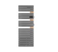 Radiateur électrique sèche-serviettes Allure Virtuose Mât à droite 1750W Gris menhir/Chêne - THERMOR - 483142