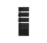 Radiateur électrique sèche-serviettes Allure Virtuose Mât à gauche 1750W Noir carbone/Chêne - THERMOR - 483145