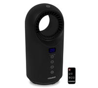 Radiateur électrique soufflant - 1500W - céramique - noir | sans pales