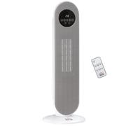 Radiateur électrique soufflant - HOMCOM - Chauffage colonne - PP - 21x21x63.5cm - Blanc