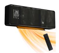 Radiateur électrique soufflant mural - HOMCOM - céramique - 1000/2000W - ventilateur, thermostat - ABS et PA - 54x18,7x12,3cm -