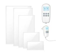 Radiateur électrique, télécommande, 520 watts, 80-100°C, mural, protection contre la surchauffe, 92*62*1,5 cm, blanc