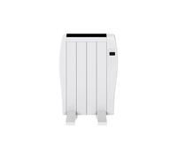 Radiateur émetteur thermique EVVO C4 blanc, 600 W, jusqu'à 8 m², installation au sol ou mur, Google Home, 4 éléments, verrouillage enfant, Wi-Fi, télécommande, minuterie