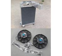 Radiateur en alliage d'aluminium 3 rangées 64 mm + ventilateurs TR2/TR3/TR3A/TR3B MT