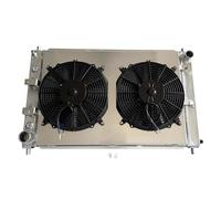 Radiateur en aluminium 2139 + carénage de ventilateur compatible avec Ford Mustang SVT GT Cobra 46L 1997-2004 V8 3 rangées 1R3H8005AA Boîte automatique et manuelle