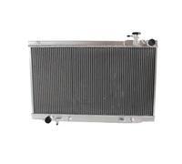 Radiateur en aluminium à 2 rangées Assecories for Nissan Skyline V35 350 GT 3.0L 6 cylindres 2004-2007, automatique et manuel, AT MT(Silver 1)