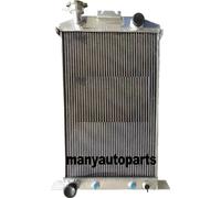 Radiateur en aluminium pour Ford 1937-1939, puissance de refroidissement augmentée de 40%, réservoirs soudés par TIG, noyau brasé sous vide