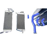 Radiateur en aluminium pour Honda CRF 450 X, haute résistance à la température, puissance de refroidissement optimisée, bleu