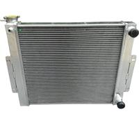 Radiateur en aluminium pour JEEP CJ, diamètre d'entrée 1,5", diamètre de sortie 1,75", compatible avec les modèles de 1976-1986