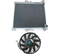 Radiateur en aluminium pour Mazda RX7 FC3S, design 3 rangées, grande capacité de refroidissement, surface polie miroir
