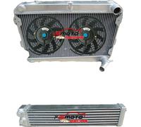 Radiateur en aluminium pour Mazda RX7, refroidissement amélioré de 30 %, entièrement en aluminium, design 3 rangées