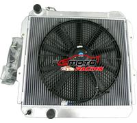 Radiateur en aluminium pour Toyota HILUX, design 3-core, 52 mm d'épaisseur, y compris le ventilateur