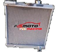 Radiateur en aluminium pour Triumph TR6, dimensions du noyau 436 mm × 438 mm, design à trois rangées, compatible avec la boîte de vitesses manuelle