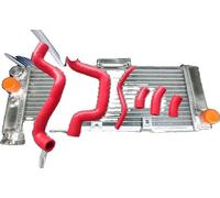 Radiateur en aluminium, tuyaux en silicone, ajustement sur mesure, rouge