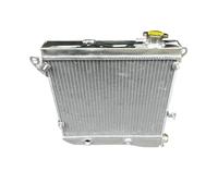 Radiateur en aluminium + ventilateur compatible avec Autobianchi Compatible avec Lancia A112 Série 3/4/5/6/7 900/1000/1050cc Junior/Elite/Abarth/Giovani I4 1975-1985(Radiator Only)