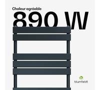 Radiateur Fairmont | 60 x 180 cm | Montage mural | Design moderne | Fonctionnement à l'eau chaude