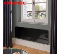 Radiateur fonte VERALI 1500W plinthe noir brillant - ATLANTIC 507664