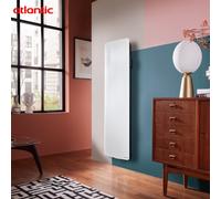 Radiateur fonte VERALI 1500W vertical blanc brillant - ATLANTIC 507656