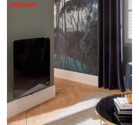 Radiateur fonte VERALI 1900W horizontal noir brillant - ATLANTIC 507661