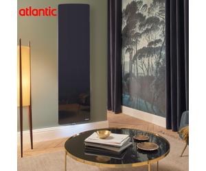 Radiateur fonte VERALI 2000W vertical noir brillant - ATLANTIC 507663