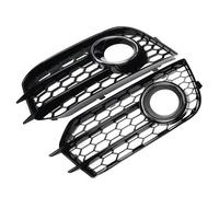 Radiateur grilles Pour A1 8X 2010-2014 Calandre Avant Voiture Pare-chocs Antibrouillard Gril Couvercle Lampe Antibrouillard Avant Voiture(Chrome Sliver)