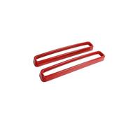 Radiateur grilles Pour Dodge Pour Challenger 2015-2020 Voiture Calandre Inserts Couverture Garniture Modèle Gril Inserts Couverture(Rouge)
