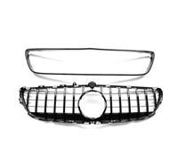 Radiateur grilles Pour Mercedes Pour Benz Pour CLS Classe W218 2015-2018 Calandre Avant Voiture Avec Couvercle Cadre Maille Capot Pare-chocs Supérieur(Noir)