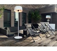 Radiateur halogène Sunred modèle sur pied 2100 W blanc 74 x 74 x 224 cm neuf ...