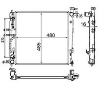 MAHLE CR 1892 000S Radiateur du moteur