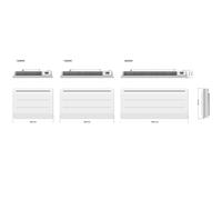 Radiateur électrique à inertie sèche fonte écran lcd 2000W mauna