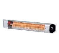 Radiateur infrarouge Chauffage extérieur Blumfeldt Dark Wave - 2000W - 9 niveaux de chauffage - Argent