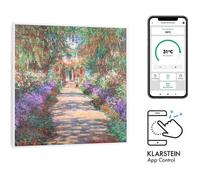 Radiateur infrarouge connecté Klarstein Wonderwall Air Art Chauffage Smart - 60 x 60cm - 350W - Blanc