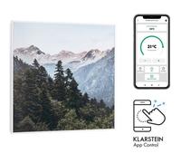 Radiateur infrarouge - Klarstein Wonderwall Air Art - Panneau chauffant - 60x60cm - 350W - Connecté - Montagnes cadre blanc Multicolore G