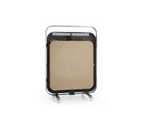 KLARSTEIN HeatPal - Radiateur electrique extra plat, Chauffage infrarouge, Panneau rayonnant, 1300W, jusqu'à 30 m², Accumulation de Chaleur, Plateau en marbre, Argent/Noir