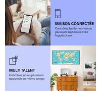 Radiateur infrarouge intelligent Wonderwall Air Art carte avec animaux 120x60 cm 700 W