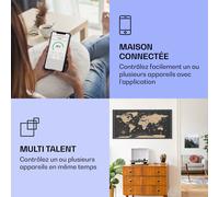 Radiateur infrarouge intelligent Wonderwall Air Art carte de nuit 120x60 cm 700 W