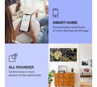 Radiateur infrarouge intelligent Wonderwall Air Art décor feuille noire 120x60 cm 700 W