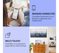 Radiateur infrarouge intelligent Wonderwall Air Art décor ligne bleue 120x60 cm 700 W