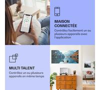 Radiateur infrarouge intelligent Wonderwall Air Art lac horizontal 120x60 cm 700 W