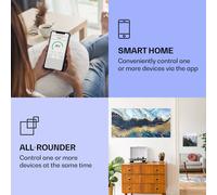 Radiateur infrarouge intelligent Wonderwall Air Art marbre bleu 120x60 cm 700 W