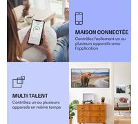 Radiateur infrarouge intelligent Wonderwall Air Art vache 120x60 cm 700 W