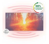 Radiateur infrarouge KLARSTEIN Wonderwall Air Art Infinite - Chauffage électrique - 720W - Motif sentier forestier - Fixation