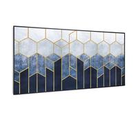 Radiateur infrarouge - Klarstein Wonderwall Air Art Smart - Connecté - Ligne bleu cadre noir - 120x 60cm - 700W